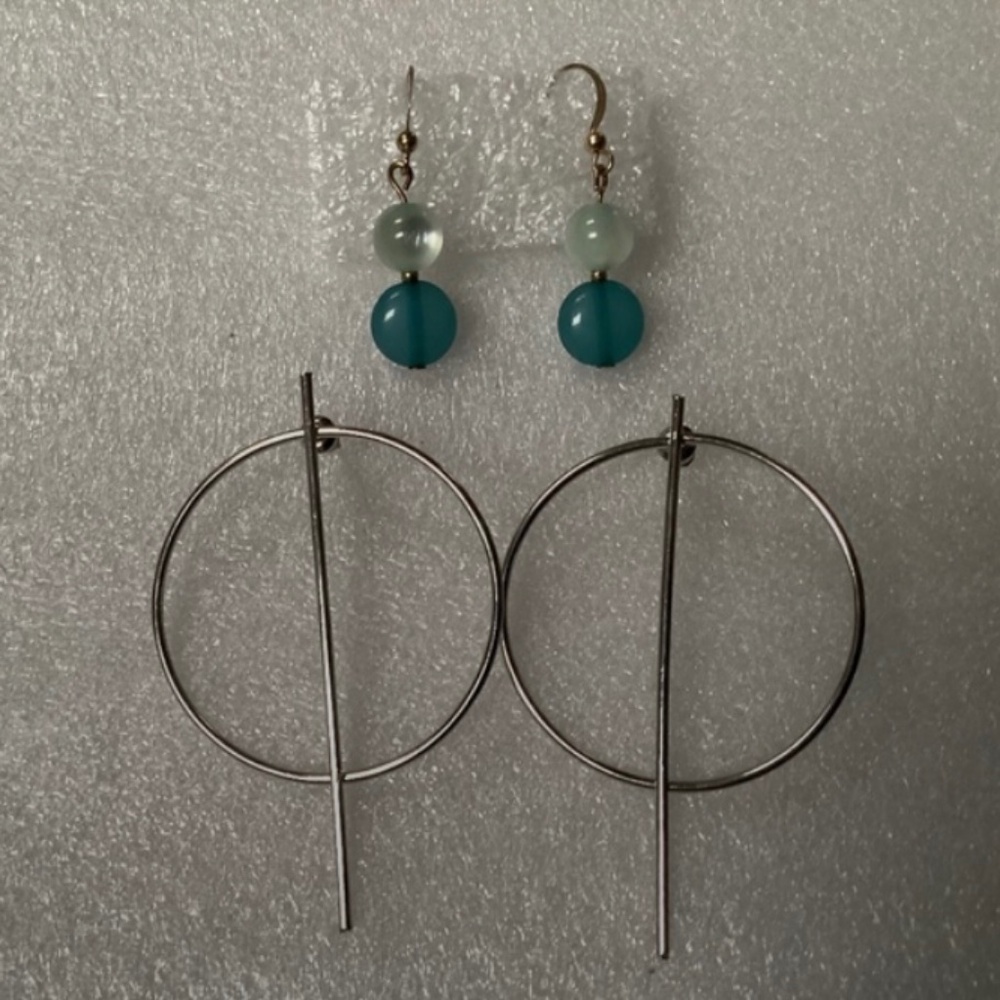 Earrings 2 Pairs Unknown Brand